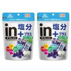 【2袋セット】森永製菓 inタブレット 塩分プラス グレープ味 80g　東京西倉庫