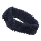  лента для волос вязаный боа темно-синий 17919620026