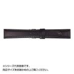 MIMOSA(ミモザ) 時計バンド EMカーフ 16mm ブラック (美錠:銀) CEM-A16　メール便対応商品