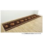 . внизу кровать коврик цветочный принт elegance водоотталкивающий Brown примерно 79×440cm 1340560065306