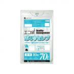エコ袋　ポリ　セレブ　70L 食品検査適合商品 CMT-73 透明 10枚×40冊 代引き不可