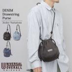  универсальный комбинезон мешочек сумка на плечо Denim 2WAY Mini сумка сумка мешочек наклонный .. Logo UNIVERSAL OVERALL