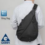 ジェリー GERRY スリングバッグ 撥水 ボディバッグ メンズ レディース A4 PC収納 大容量 通勤 通学 ワンショルダー バッグ 斜めがけ