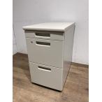 [ не использовался товар ]kokyo тумбочка с ящиками BS+ серии 3 уровень ширина 400× глубина 700× высота 700mm боковой шкаф тумбочка на колесах выдвижной ящик ключ имеется натуральный серый 