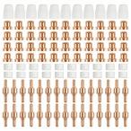 プラズマ カッター 消耗品 100個 チップ ノズル カラー シールドカップ 切断機  PT31 CUT40/45/50 PT-31 CUT50/55 LG40 JG40