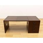 [送料無料・カード・前払限定]和風文机W79.5、収納時W28cm DBR＊書斎机、学習デスク、裁縫や読書、絵描き、執筆の際にも