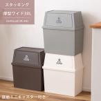 ゴミ箱30Lダストボックスペール薄型ワイドフラップミニキャスター付き大容量...
