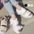 ショッピングサンダル レディース 歩きやすい サンダル レディース ヒール 歩きやすい 厚底 夏 白 40代 スポサン ベルクロ 爆買