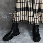 ブーツ レディース 50代 ショート 厚底 ヒール 歩きやすい ストレッチ 秋 冬