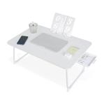 VECELO low стол складной стол ширина 60× глубина 40× высота 28cm белый bed стол Mini стол предотвращение скольжения имеется выдвижной ящик есть 