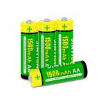  одиночный 3 форма заряжающийся Никель-металлгидридные батареи 1500mAh 1.2V 4 шт. входит примерно 1000 раз повторение зарядка одиночный три?3 батарейка перезаряжаемая батарея солнечный свет, сад la