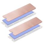Mauknci m.2 теплоотвод медь тонкий теплоотвод настольный LAP верх для m.2 ssd теплоотвод 2 комплект 