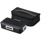 スケーター(Skater) 抗菌 ふんわり盛れる ドーム型フタ 弁当箱 830ml 保冷バッグ付 ブラック 日本製 KCPFLB8AG-A