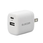  Elecom быстрое зарядное устройство Type-C USB PD соответствует 30W 2 порт (USB-C/USB-A) маленький размер легкий iPhone 16 15 iPa