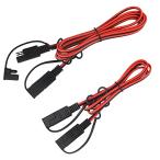 WMYCONGCONG SAE-SAE удлинение кабель 1M + 2M 18AWG пыленепроницаемый водонепроницаемый с чехлом SAE коннектор удлинение шнур электропитания 2 булавка элемент 