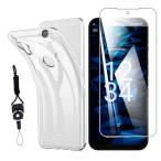 1 листов тонировка стёкол пленкой + силиконовый чехол For Kyocera DIGNO SX3 KYG02 для плёнка жидкокристаллический защитная плёнка усиленный стекло высота проникновение показатель 