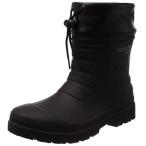 [ギリオ] レインブーツ 長靴 軽量 ハイブリッドEVA 園芸 作業 エアラバーブーツ ショート丈 ブラック 25.5~26.0cm