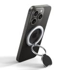 マグネットの王Bolvunes スマホリング MagSafe対応 スマホスタンド 超強両面マグネット バンカーリング 横縦両立 スマホ落下防止/
