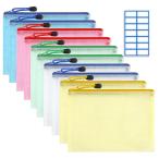 DY.2ten молния тип файл пакет ( A4 5 цвет 10 шт ) сетка файл пакет застежка-молния имеется файл сетка файл сумка прозрачный f