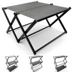 CHENGMAY キャンプ テーブル キャンプラック 2way 折り畳み アウトドア 卓上 収納ラック キャンプ ローテーブル ミニテーブル 3