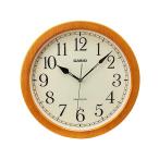 ショッピング電波 CASIO(カシオ) 壁掛け時計 壁掛け時計 電波時計 木目調 ステップ秒針 夜間秒針停止 薄茶 和室 IQ-1021J-7JF