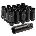 M12 x P1.5 高さ48mm スチール製 ホイールナット タイヤナット レーシングナット ホイールロックナット 20個セット 貫通ナット