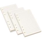 ショッピングシステム手帳 手帳リフィル システム手帳リフィル ルーズリーフ用 バインダー用 バイブル A6サイズ 横罫 ビジネス手帳 専用リーフ リフィル用紙 詰め替え用