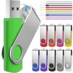 ショッピングusbメモリ USBメモリ 4GB USB2.0 10個 ユーエスビーメモリ4ギガ 10色 FEBNISCTE フラッシュメモリー 高速 コンパクト Wind