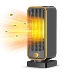 2025冬モデル セラミックヒーター 小型 電気ファンヒーター 2秒速暖 暖房器具 マイナスイオン空気清浄 省エネ 速暖 大風量 コンパクト 3
