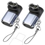 2個セットMoKo ガーミン用 変換アダプター L型 Type-C用 カニカン付き Fenix8/7/6/5/Vivoactive6/5/4/3