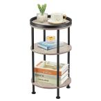 ZEXVIDA боковой стол 3 уровень круг ночной столик ширина 30× глубина 30× высота 55cm living боковой стол bed ширина Mini стол клетка .