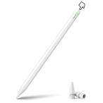 ショッピングipad Stouchi スタイラスペン iPad ペンシル 磁気吸着充電式 タッチペン フル充電後自動充電停止 傾き感知 パームリジェクション 自動スリ