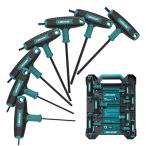 LIBRATON T型ハンドルレンチセット 7本組 T10-T40 星型 トルクスドライバーセット ヘックスレンチ 星型ドライバー 収納トレー付