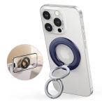 Syncwire スマホリング MagSafe対応 スマホスタンド 超強両面マグネット バンカーリング 横縦両立 スマホ落下防止/角度調整 磁気