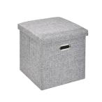 VECELO место хранения табурет подставка для ног место хранения box ширина 38x глубина 38x высота 38cm выдерживаемая нагрузка 70kg держать рука имеется многофункциональный складной стремянка пара 