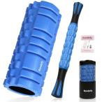 Rondofy フォームローラー 筋膜リリース業界新開発 ツーカラーローラー＆500KG耐荷重マッサージローラー 筋膜ローラー セット 説明書
