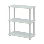  гора .(YAMAZEN) подставка открытый полка ширина 60× глубина 30× высота 77cm 3 уровень угол . круг . сборка простой белый SR-3(WH/WH)