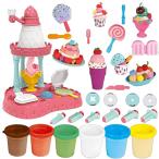 OTONOPI ねんど 粘土 小麦粘土 ねんどおもちゃ 粘土セット アイスクリーム屋さん アイス城 6色 子供 おもちゃ 玩具 無毒安全 自然乾