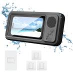 Umimile ванна смартфон водонепроницаемый кейс Bluetooth динамик имеется орнамент & магнит заряжающийся Touch лицо засвидетельствование IPX5 водонепроницаемый регулировка угла 