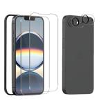 For iPhone 16e защитная плёнка 2 листов + iPhone 16e камера защита 2 листов + гид рамка-оправа имеется поверхность твердость 9H iPhone 16Efi