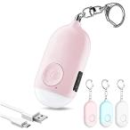 Hion персональная сигнализация большой громкость 130dB LED с подсветкой сигнализация водонепроницаемый ученик начальной школы девочка мужчина женщина взрослый ребенок предотвращение преступления товары ( розовый )