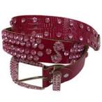 SHAREKI GOLF стразы ремень ( rose / розовый )