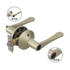 リフォーム用レバーハンドル錠 トイレ用 表示錠 シルバー マツ六 7010167 (54-2353-08)
