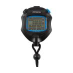 T-SPORTS 200LAP計測デジタルストップウオッチ クレファー TS-S114-BK 60-6728-49