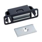 マグネットキャッチワンタッチ POM製 L40mm 黒 トラスコ中山 TSM-145-BK (61-2094-32)