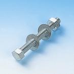ポール用標識取付金具 片面・両面表示兼用 M12×64mm スチール製 日本緑十字社 137500 (61-3431-67)