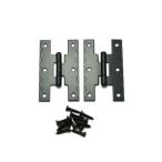 ウエスタン蝶番 黒 1セット 2個入 ハイロジック WH-62 (61-7010-98)