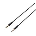 オーディオφ3.5AUXケーブル ストレート-ストレート 1.0m ブラック エレコム AX-35M10BK (63-2995-85)