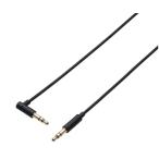 オーディオφ3.5AUXケーブル L-ストレート ブラック エレコム AX-35ML10BK (63-2995-87)