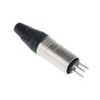 XLRコネクタ オス 3極 ストレート 銀めっき Neutrik ノイトリック NC3MXX (63-4576-68)